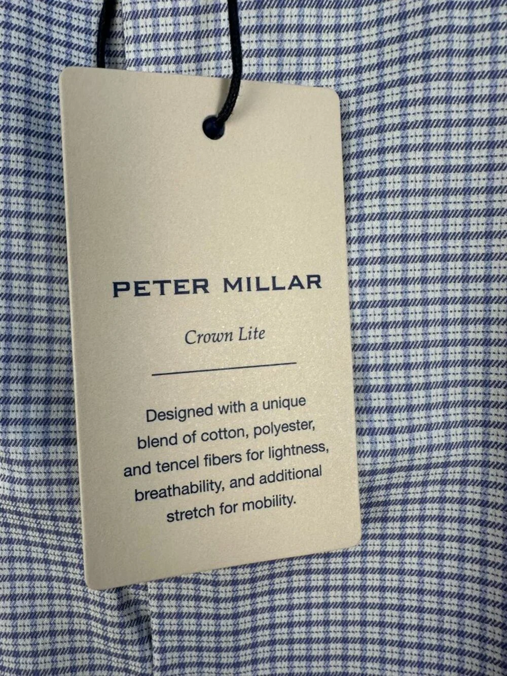 Peter Millar Men's Jackson Crown Lite Stretch Sport Shirt, Size XL,‎ Deep Violet